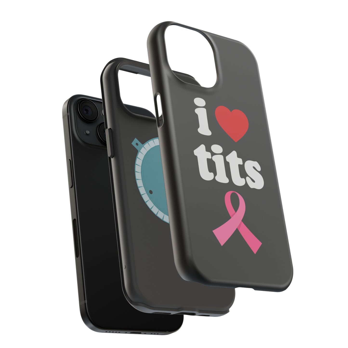 Black I Love Tits MagSafe IPhone Case