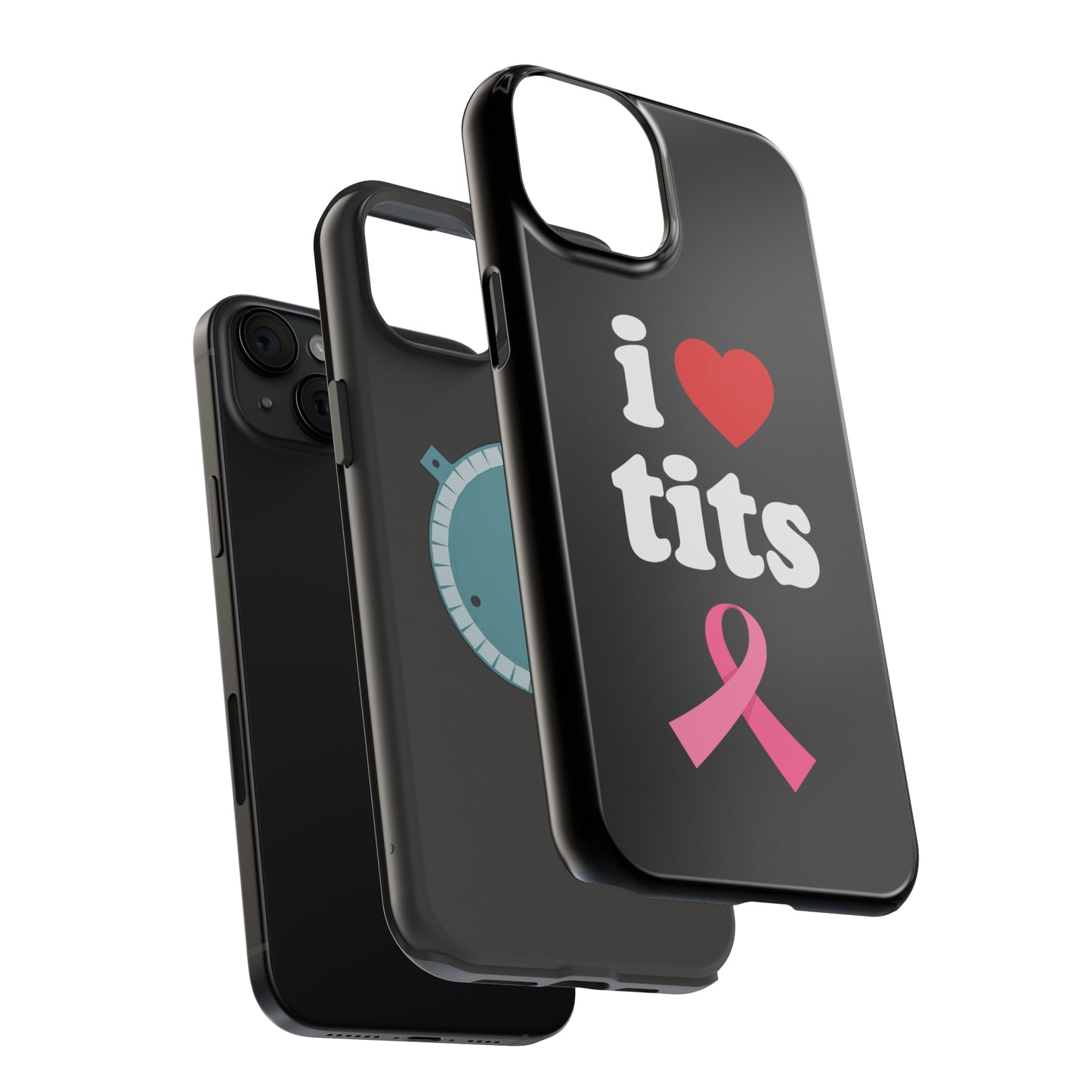 Black I Love Tits MagSafe IPhone Case