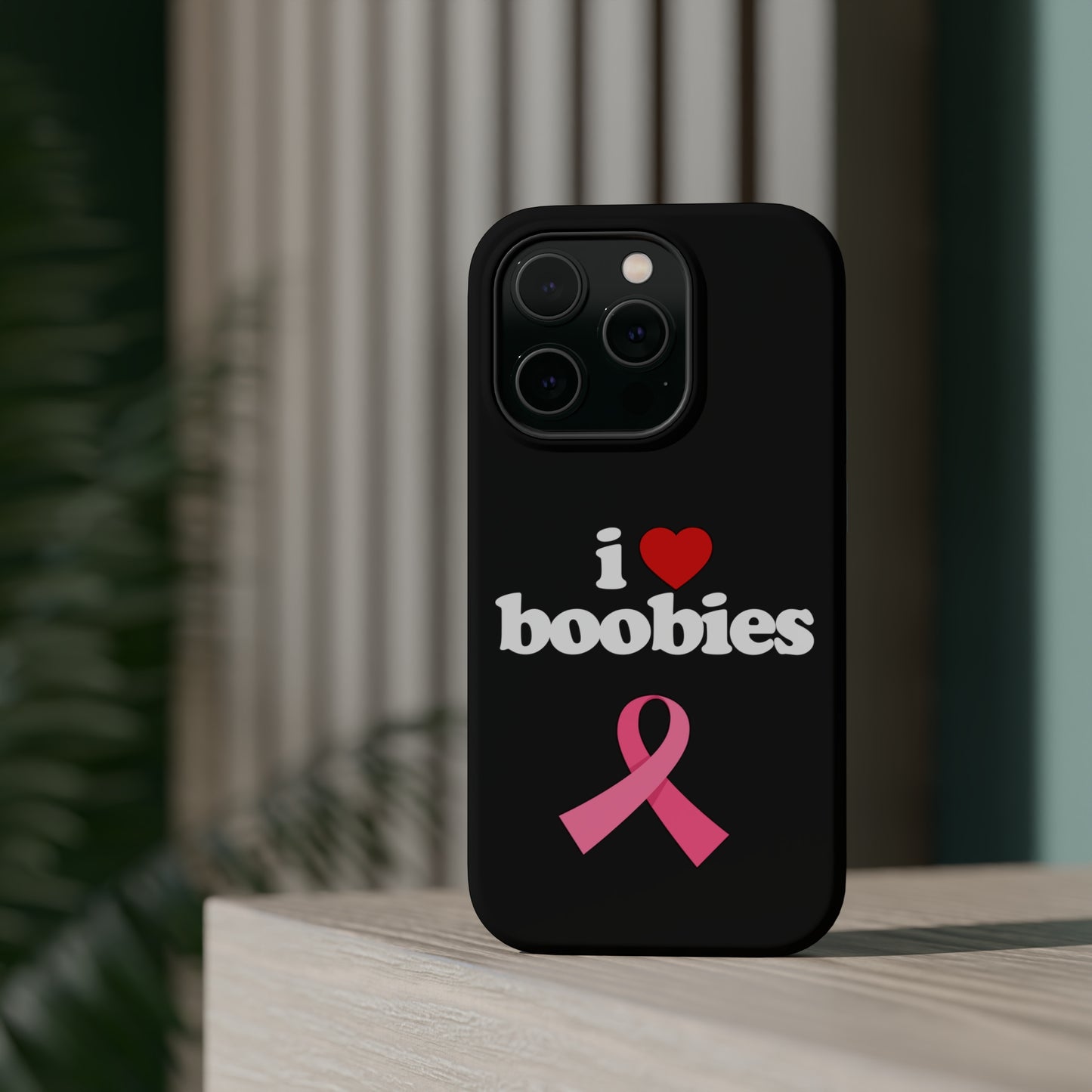 Black I Love Tits MagSafe IPhone Case